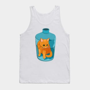 Paper Cut Cats Series! Jug Cat! Tank Top